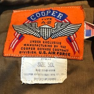 Cooper A2 Brown Goatskin Leather Flight Jacket
